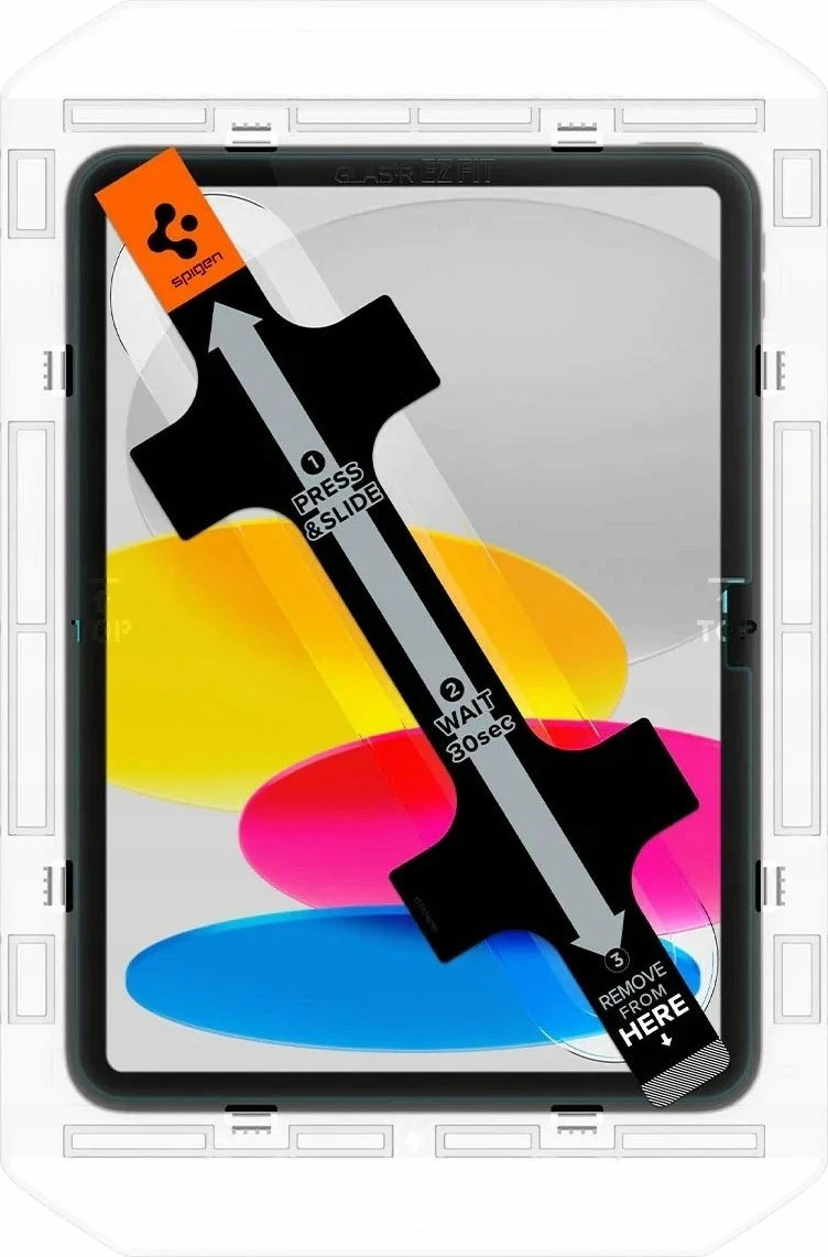 Mbrojtës ekrani xham i temperuar Spigen GLAS.tR EZ Fit për iPad 10.9\", transparent, set 1 copë