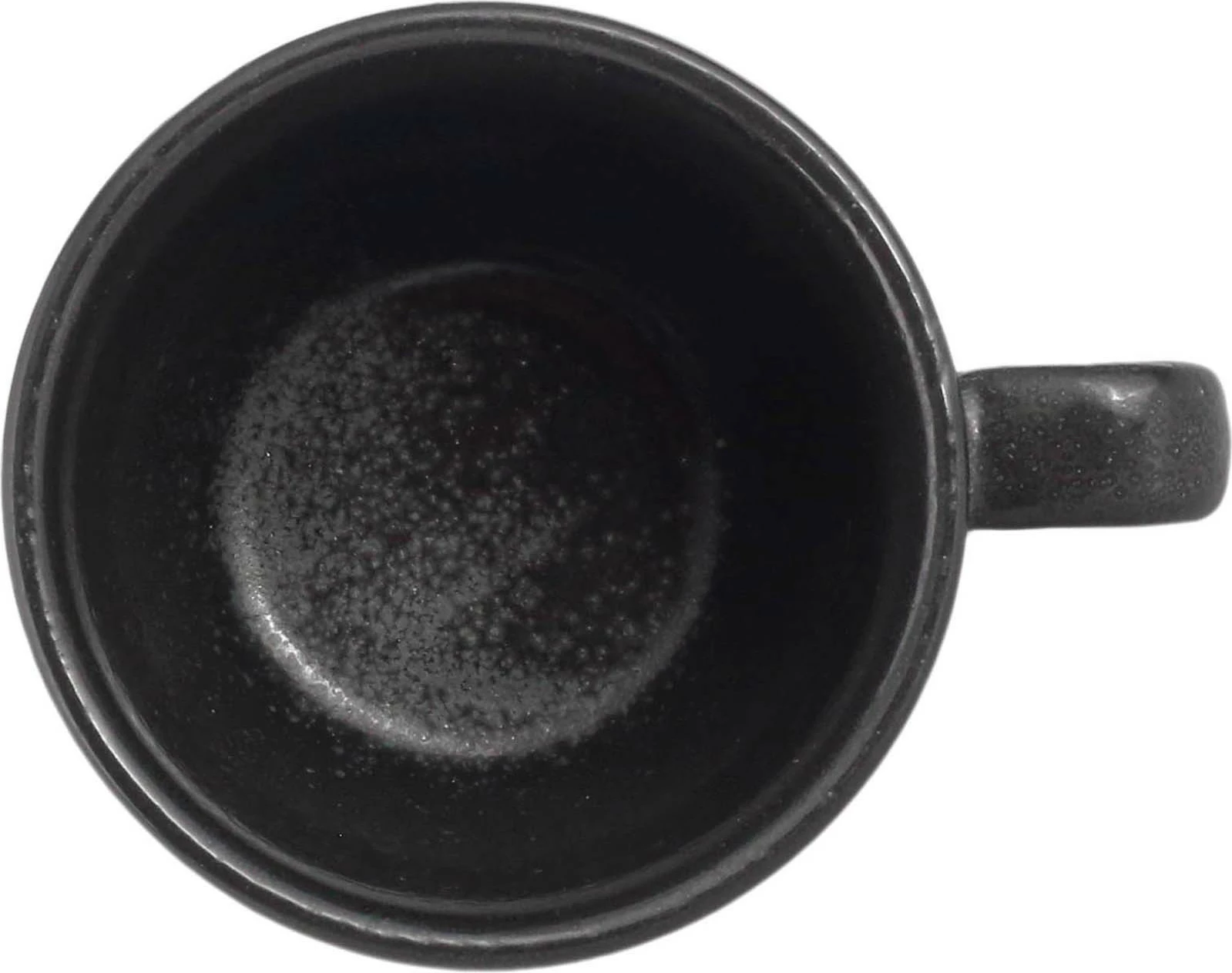 Filxhan espresso Porland Seasons Coal 80 ml, porcelan, i zi, set 6 copë ...