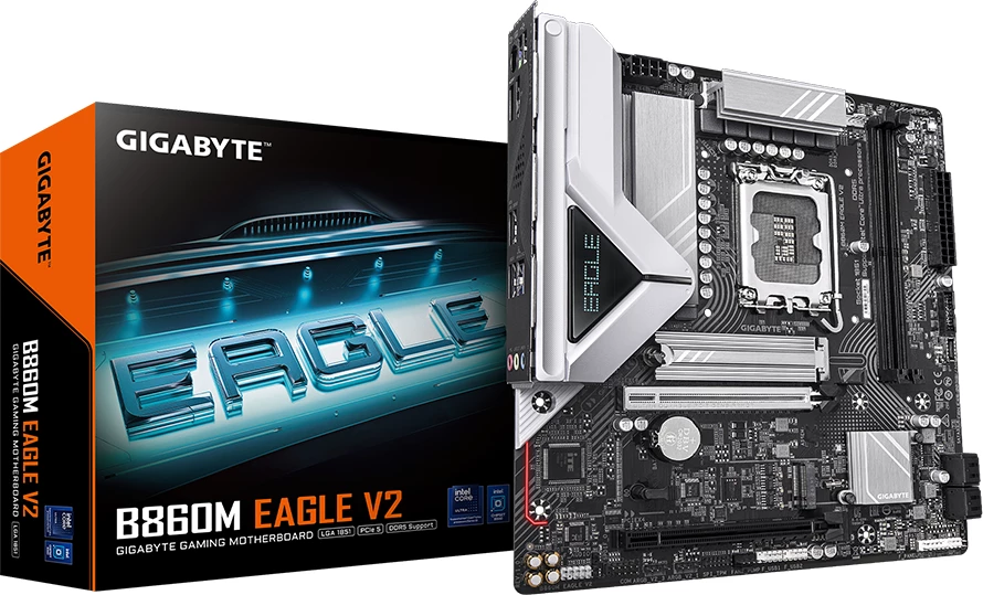 Pllakë amë GIGABYTE B860M EAGLE V2, LGA1851, 2x DDR5, mATX