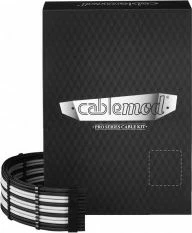 Set kabllosh PSU CableMod PRO ModMesh RT-Series ZUAD-956, kompatibil me Asus/Seasonic, 9 copë, zi/bardhë