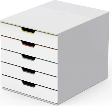 Kuti me sirtarë Durable VARICOLOR Mix 5, plastikë, multingjyrëshe, 5 sirtarë