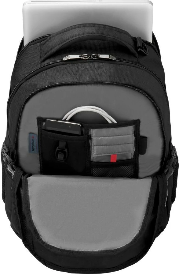 Çantë shpine Wenger Sidebar për laptop 15.6 inç, e zezë