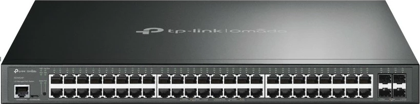 Switch TP-Link Omada 48-Port Gigabit dhe 4-Port 10GE SFP+ L2+ Managed, PoE+, Rack 1U