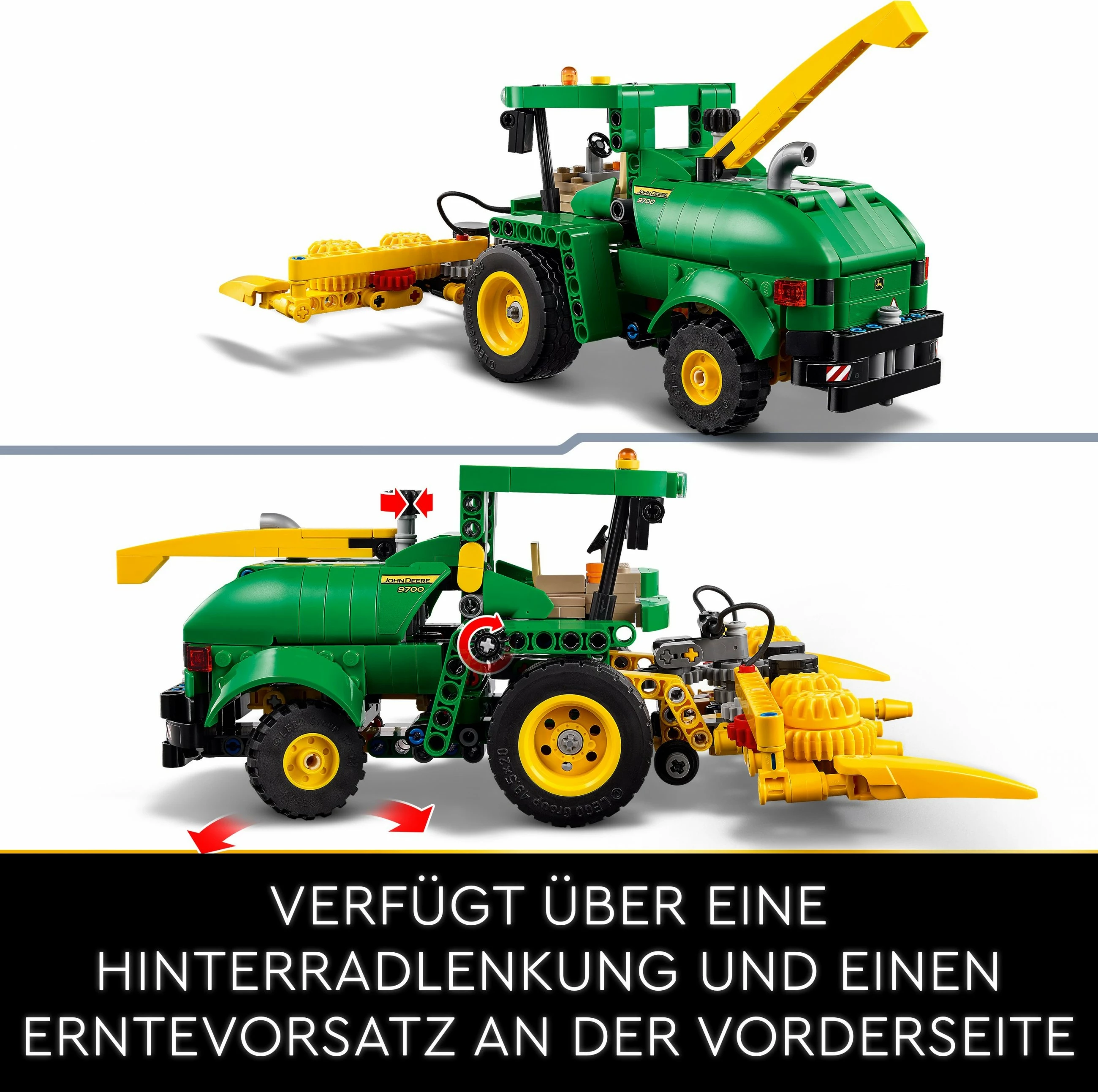 Set ndërtimi LEGO Technic John Deere 9700 Forage Harvester 559 pjesë multikolor