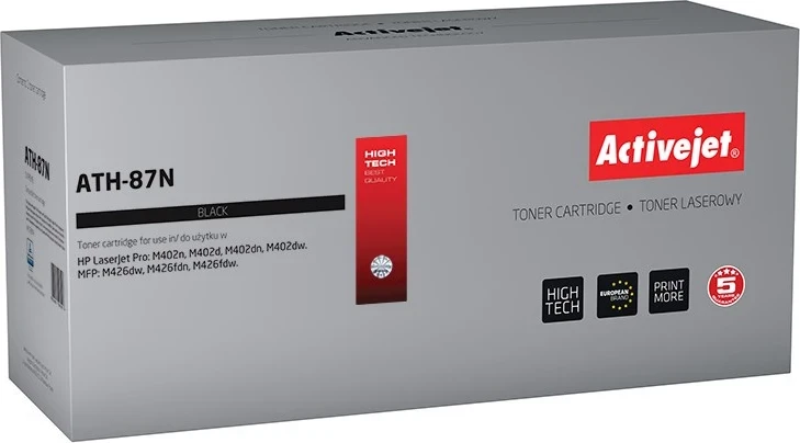 Toner zëvendësues Activejet ATH-87N për printerët HP, 9000 faqe, i zi