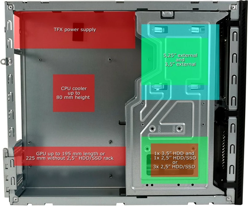 Kasë LC-Power LC-1406MB-400TFX, Micro Tower, 400W, micro ATX/Mini-ITX, e zezë
