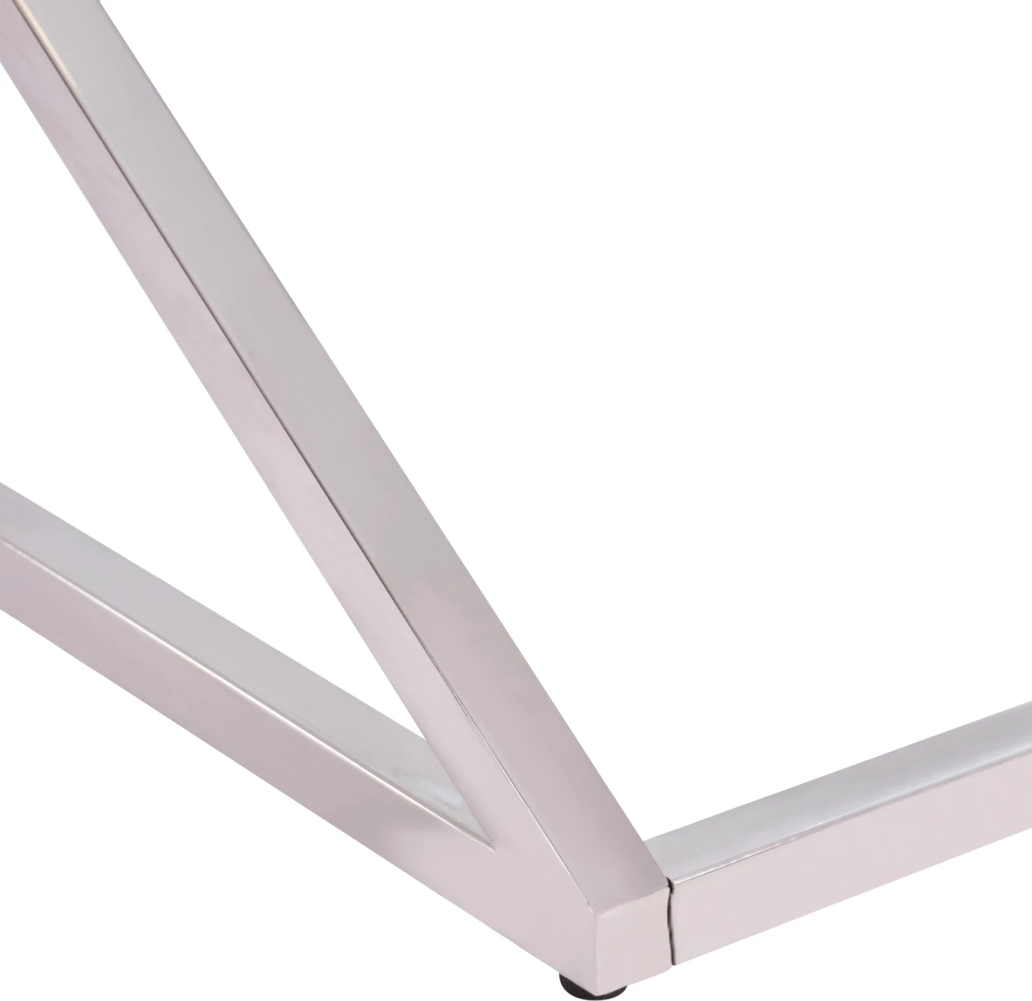 Tavolinë kafeje HOLLAND FH8624.01 me xham dhe bazë kromi 120x60x45 cm