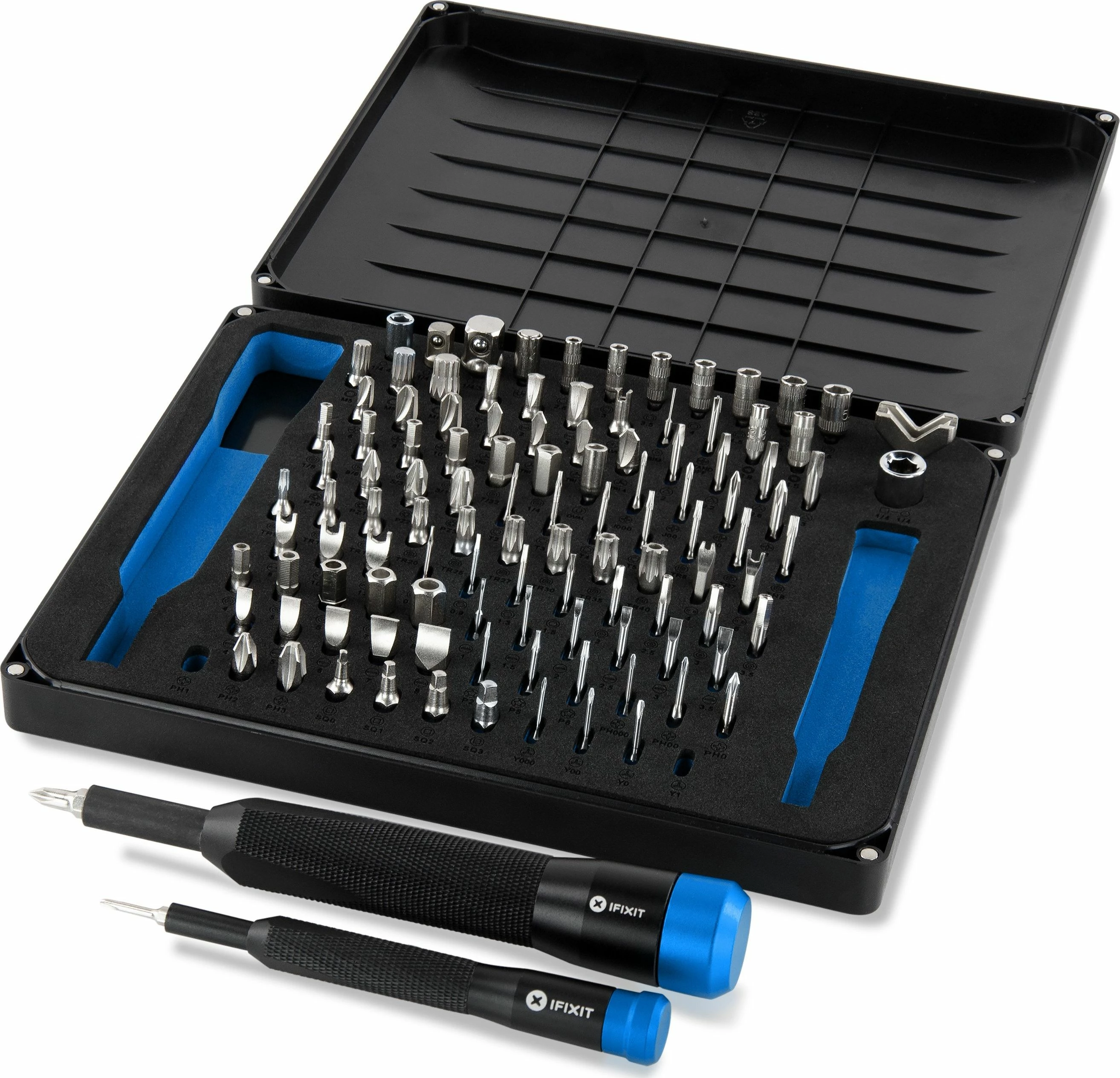 Set bitash precize, iFixit, Manta EU145392, 112 copë, zi/kaltër