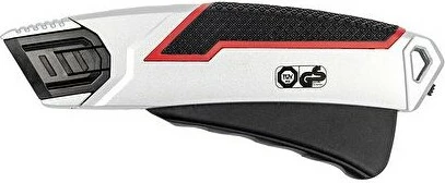 Cutter WEDO Safety Hebel, trup metalik, aliazh zinku, argjend