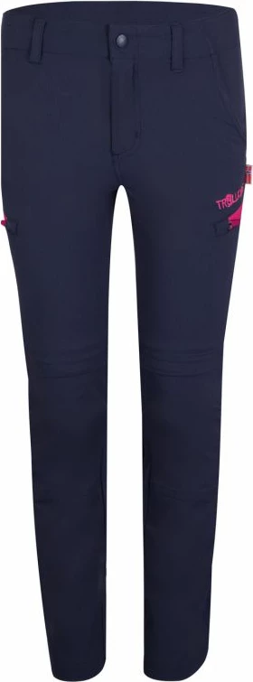Pantallona zip-off për fëmijë Trollkids, navy/magenta
