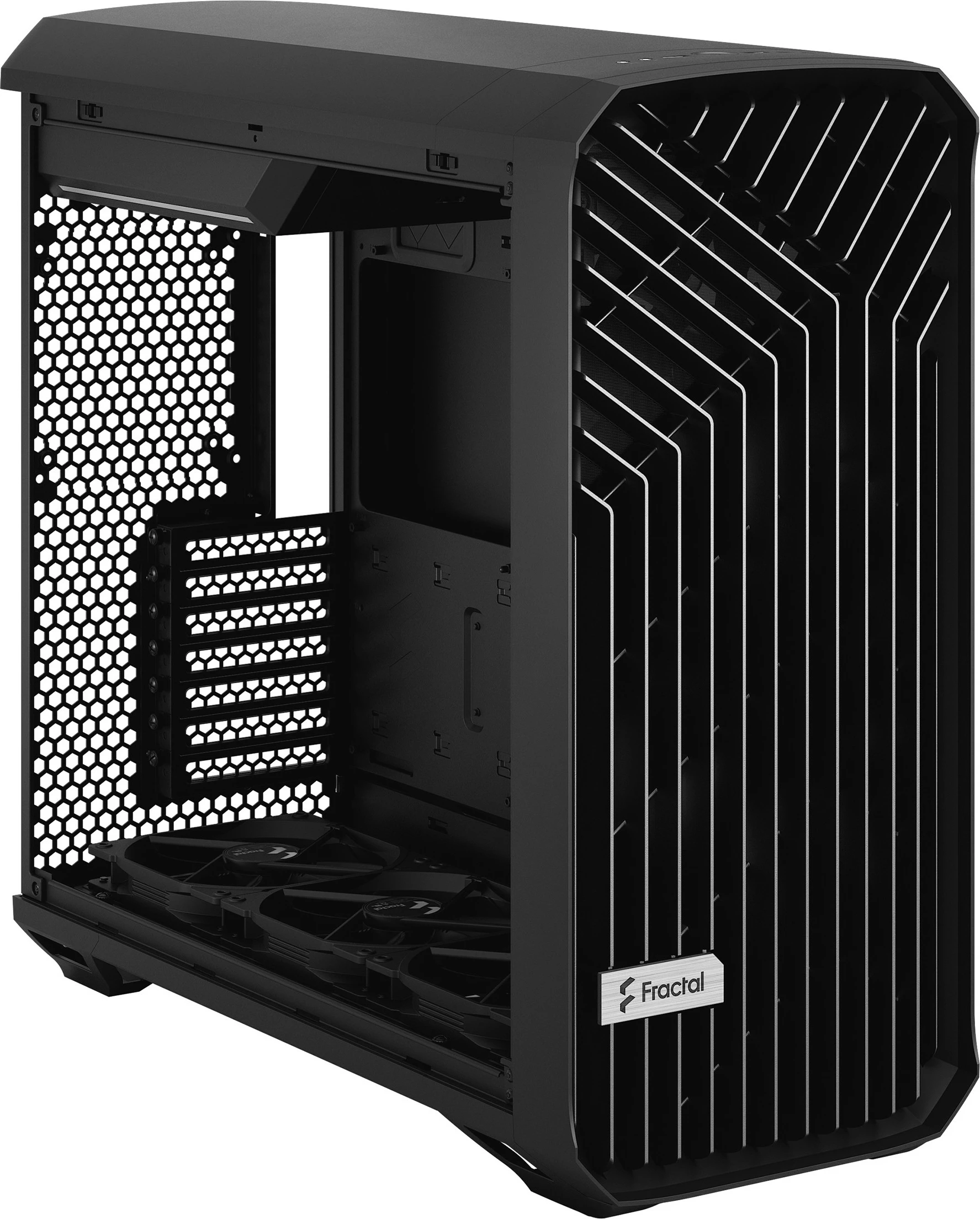 Kasë Fractal Design Torrent, Tower, PC, ATX, EATX, ITX, micro ATX, SSI CEB, Steel, Gaming, e zezë