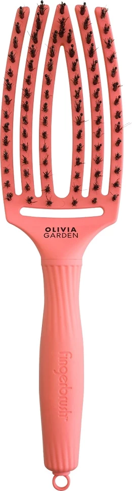 Furçë për flokë Olivia Garden FingerBrush I'm Perfection Combo Medium për femra Radiant Peach, 1 copë