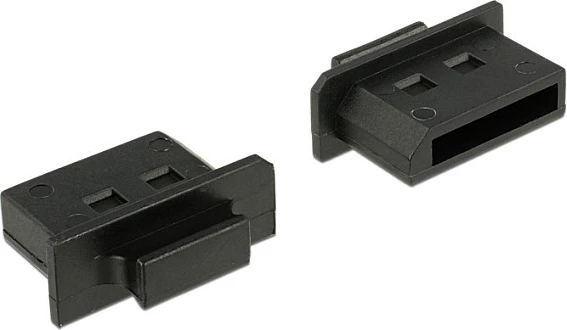 Mbrojtës pluhuri DeLOCK për DisplayPort, 10 copë, zi
