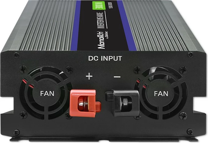 Konvertues voltazhi Qoltec Monolith 3000 MS Wave, 12V në 230V, 1500/3000W, USB, Zi