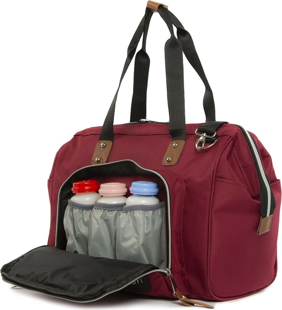 Çantë për pelena, Zoozie Bags, 2154 - 32109, ngjyrë e kuqe e thellë