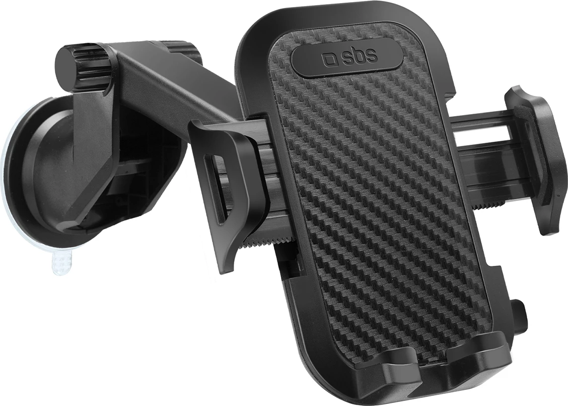 Mbështjellës për celular SBS TEHWSUPWIND me krah teleskopik dhe kupë thithëse, i zi