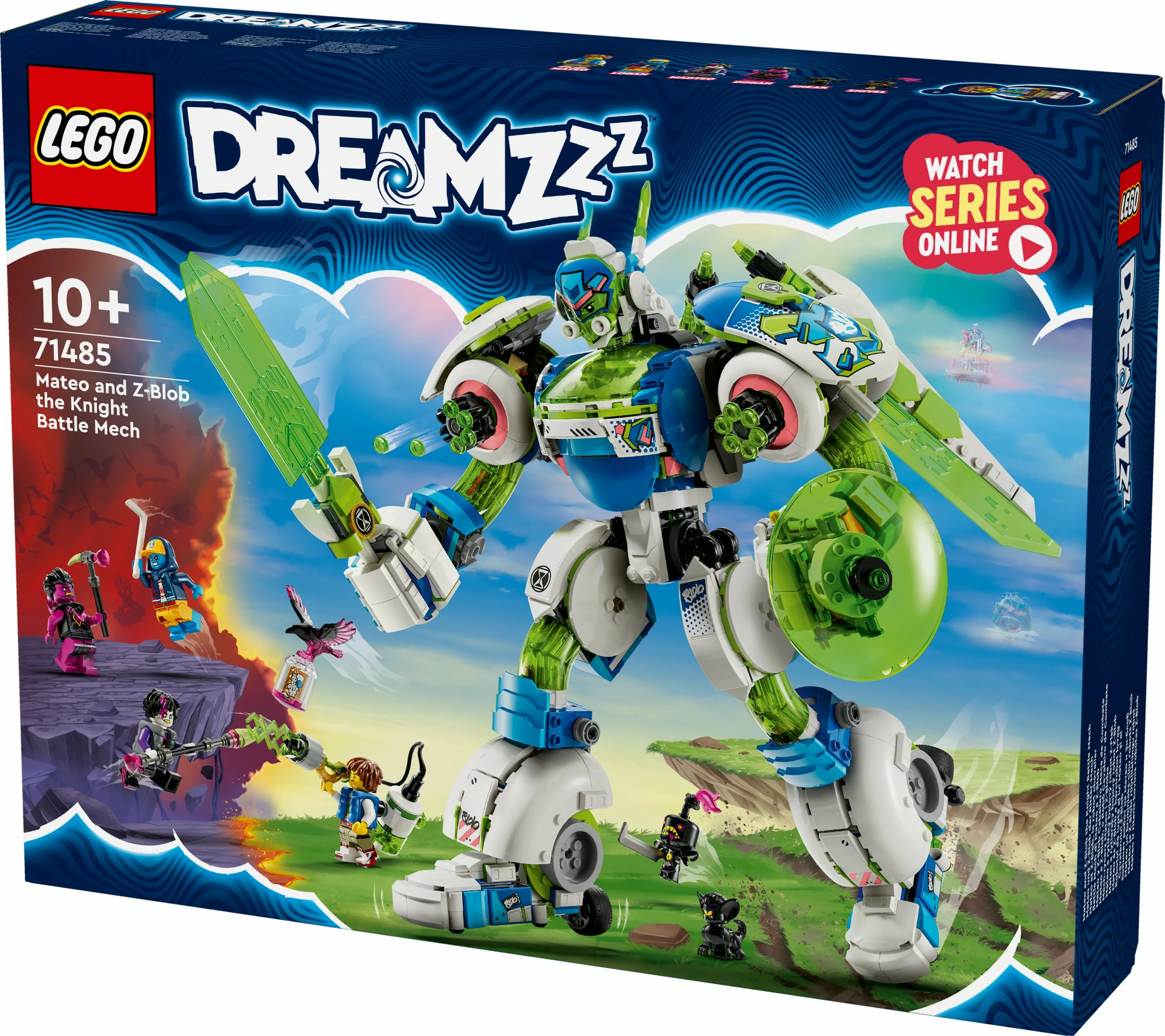 Set ndërtimi LEGO DREAMZzz 71485 Mateo dhe Z-Blob Mech Kalorësi, shumëngjyrësh