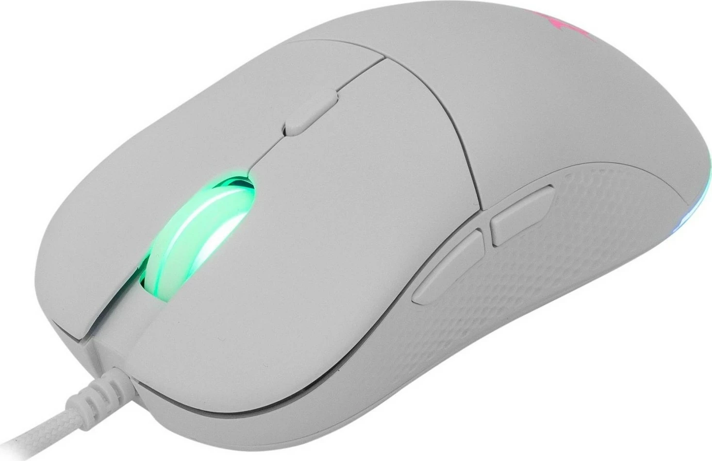 Maus gaming White Shark Bagdemagus GM-5010, 7200 DPI, RGB, i bardhë