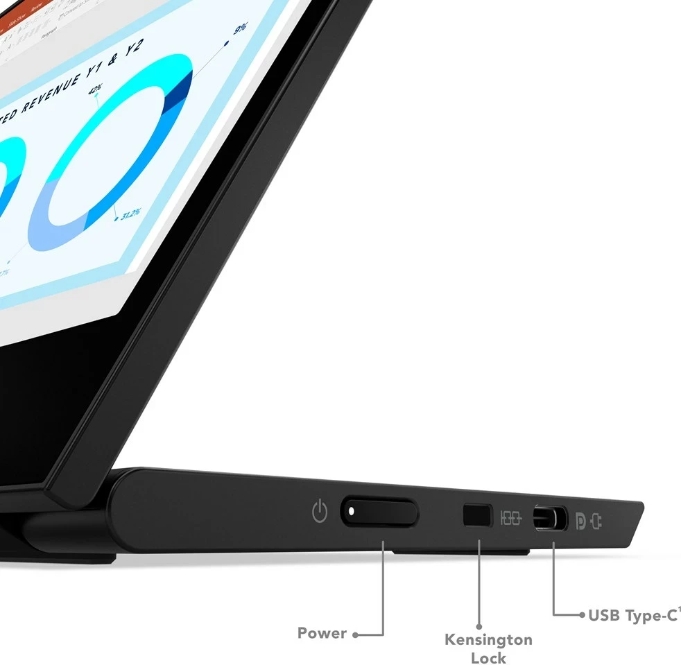 Monitor Lenovo ThinkVision M14d, 14", 2.2K, LED, i zi