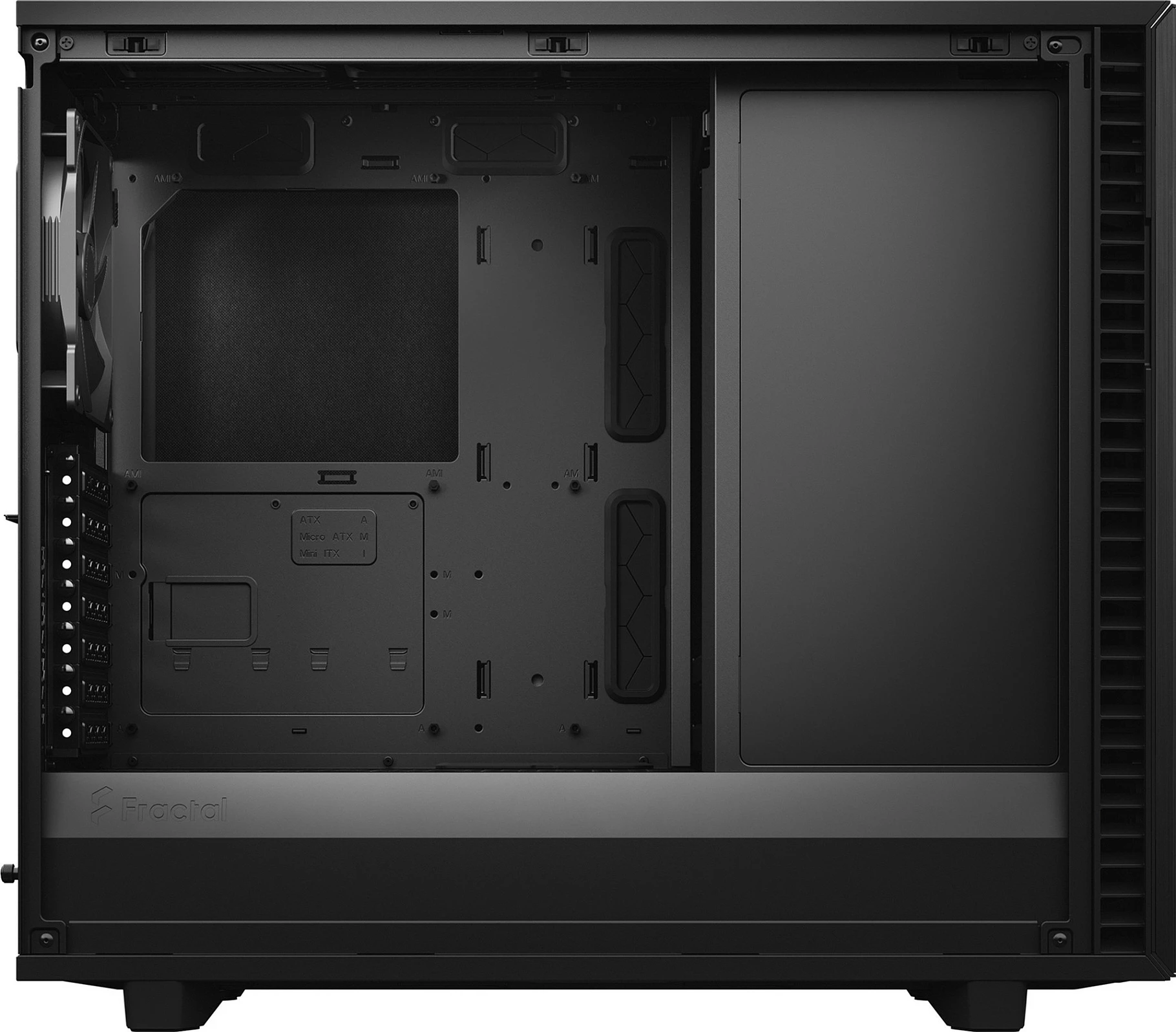 Kasë Fractal Design Define 7, Midi Tower, ATX, EATX, micro ATX, Micro-ITX, e zezë