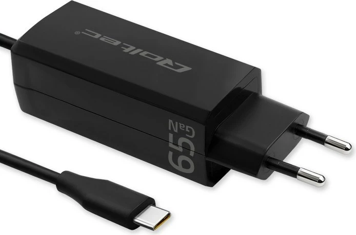 Karikues universal Qoltec 52419, 65W, GaN, USB-C 3.1, i zi