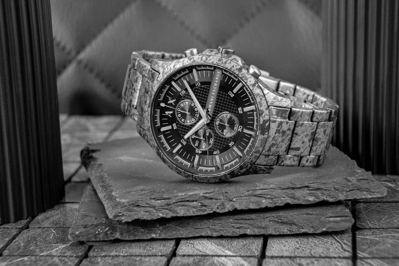 Orë dore për meshkuj Armani Exchange, gri