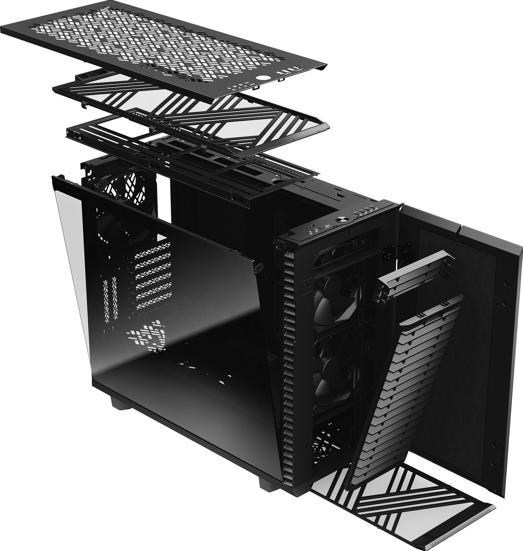 Kasë Fractal Design Define 7, Midi Tower, ATX, EATX, micro ATX, Micro-ITX, e zezë