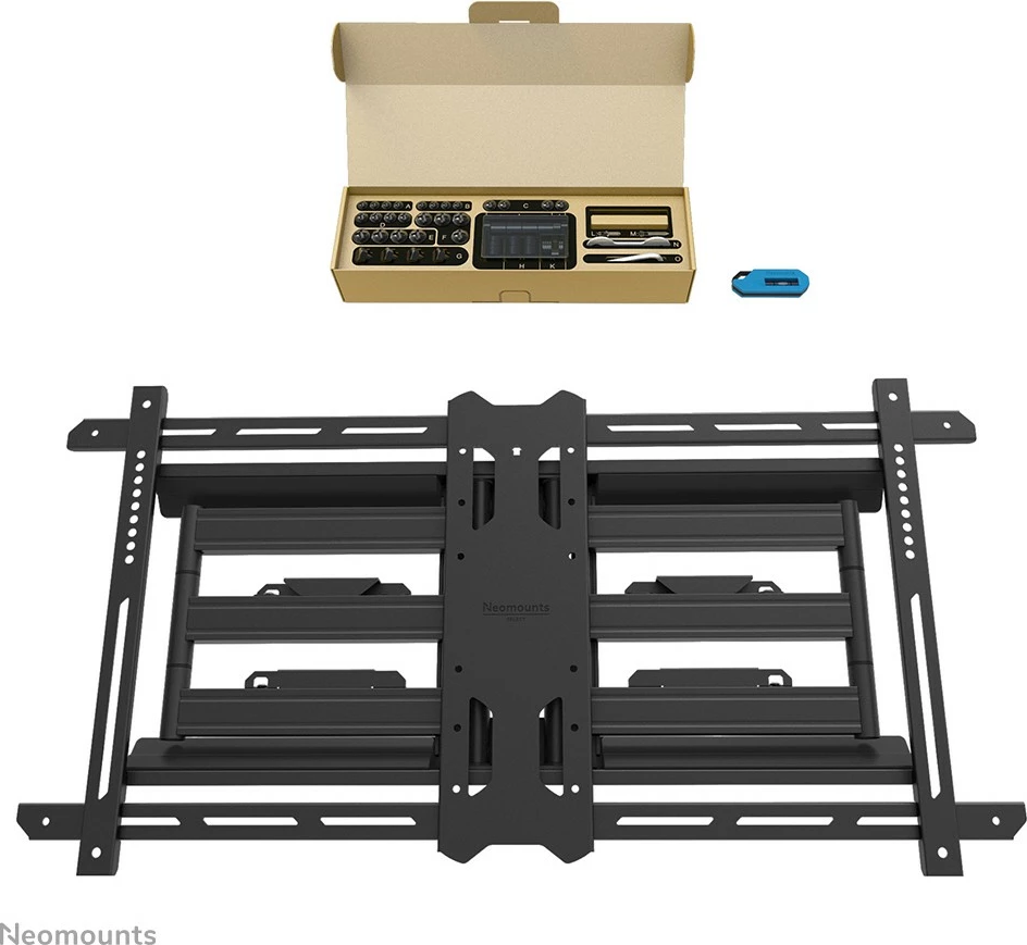 Mbajtës muri Neomounts, Newstar, për TV 43"-86", i zi
