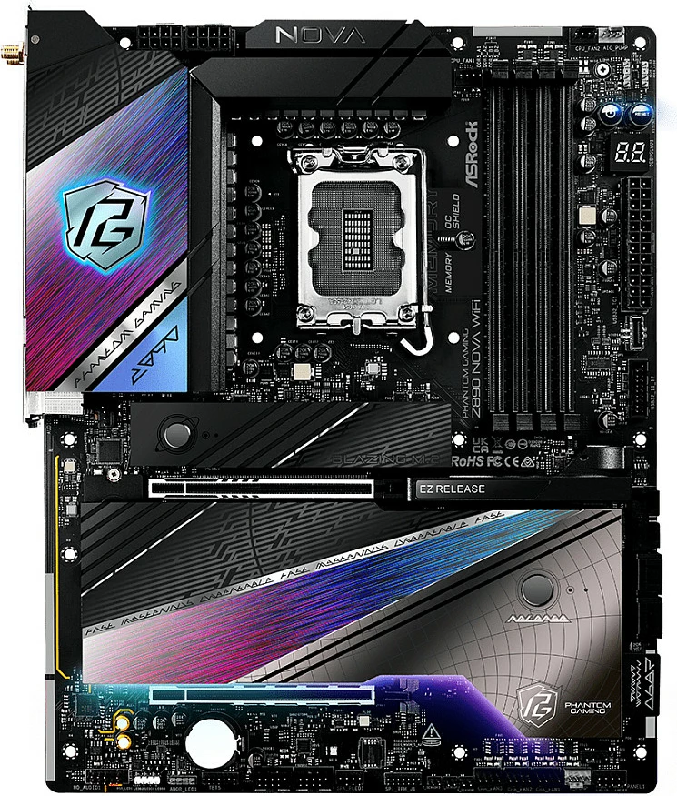 Pllakë amë ASRock Phantom Gaming Z890 Nova WiFi, LGA 1851, DDR5, Wi-Fi 7, ATX