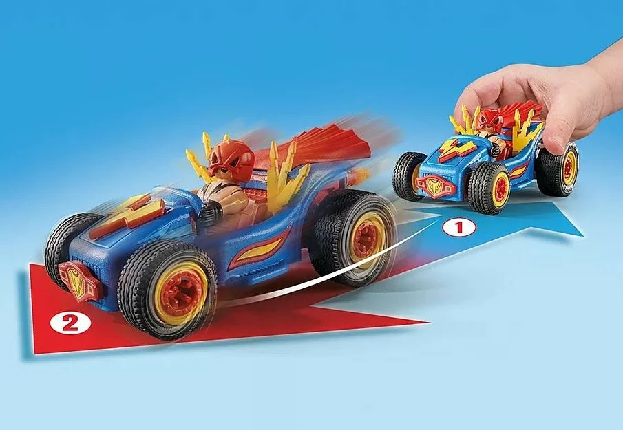 Set figurine Playmobil Funstars 71632 me wrestler dhe gokart, 39 pjesë