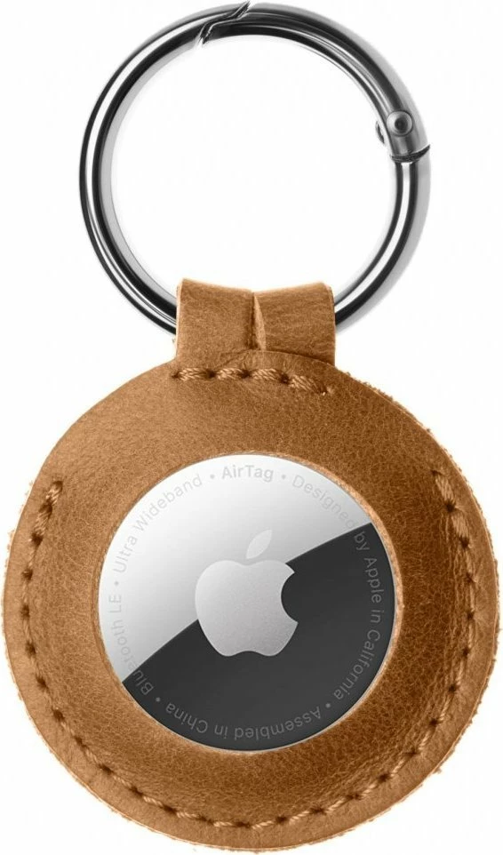 Mbështjellës Fixed për AirTag FIXWAT-C2-BRW lëkurë gjedhi italiane me keychain, kafe