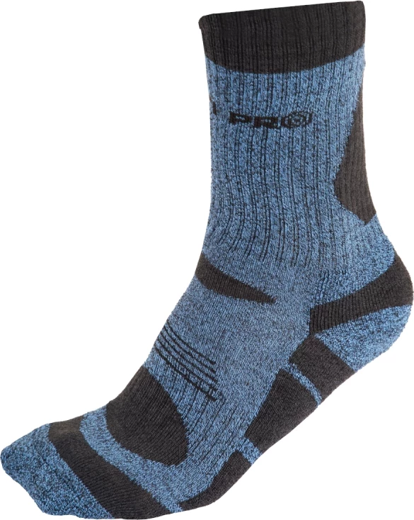 Çorape pune termike LAHTI PRO L3091243, nr. 43-46, blu-gri, 1 palë
