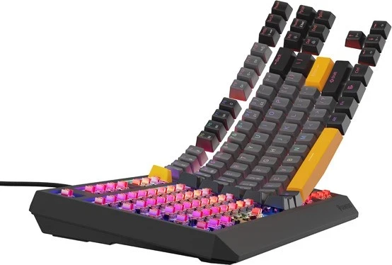 Tastierë mekanike Genesis Thor 230, TKL, RGB Outemu Red, gri e zezë