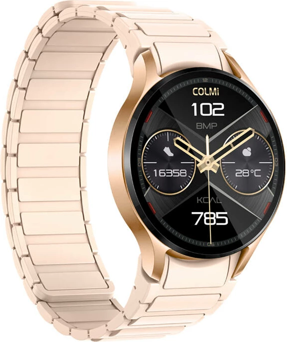 Smartwatch Colmi i28 Ultra me rrip magnetik, 1.43" AMOLED, Gold