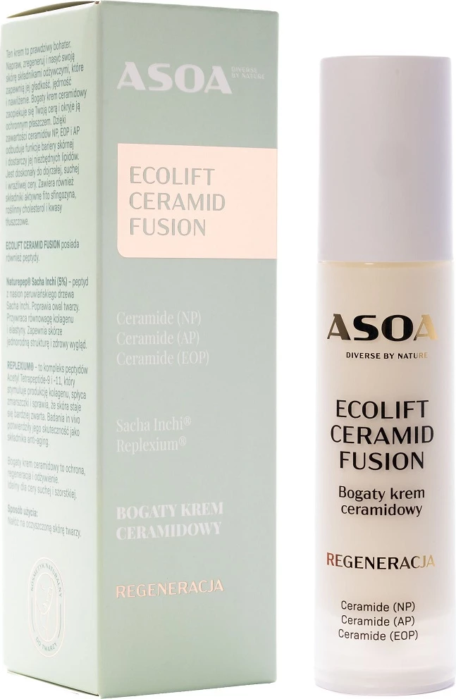 Krem fytyre për femra Asoa Ecolift Ceramid Fusion Rich Ceramide, 50ml