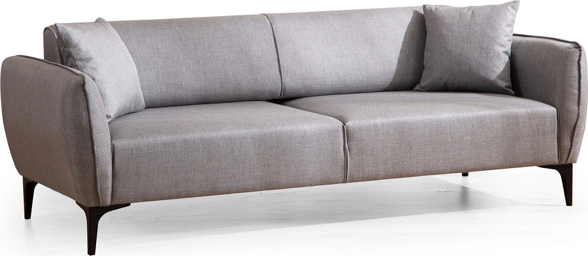 Divan treshe Atelier del Sofa, Belissimo, ngjyrë gri