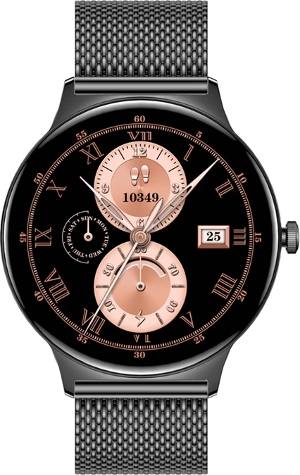 Smartwatch Colmi V89 1.43" AMOLED 466×466, thirrje me Bluetooth, 100+ sporte, SpO₂, IP67, bateri 4–6 ditë, çelik i zi