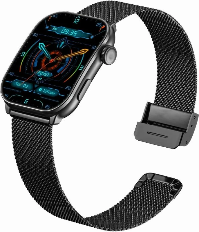 Smartwatch për meshkuj Gravity, portokalli e zezë