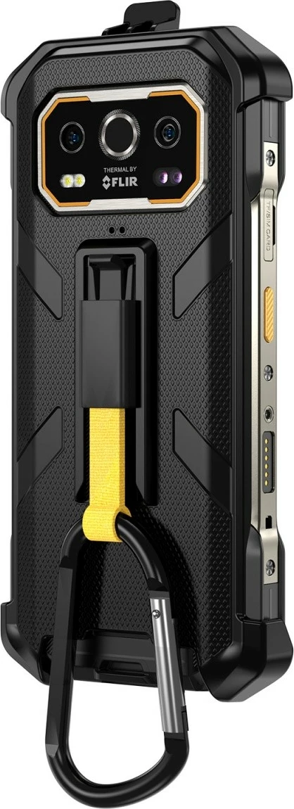 Mbështjellës Ulefone UF-C-A27 për Armor 27/27 Pro/27T/27T Pro, i zi, me karabiner dhe klips