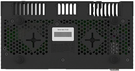 Ruteri i lidhur me tela MikroTik RB4011IGS+RM, Ethernet Gigabit, i zi