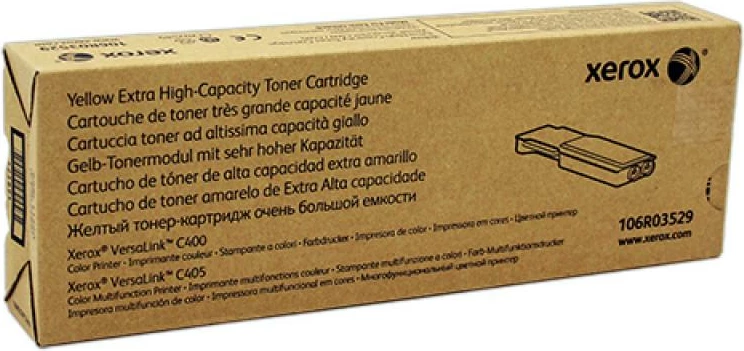 Toner, Xerox, 106R03529 VersaLink C400/C405 Extra High Capacity 8000 faqe, verdhë
