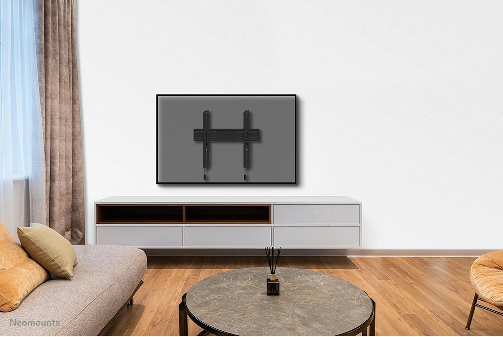 Mbajtës muri për TV Newstar WL30S-850BL14, fiks, 32-75 inç, çelik, i zi