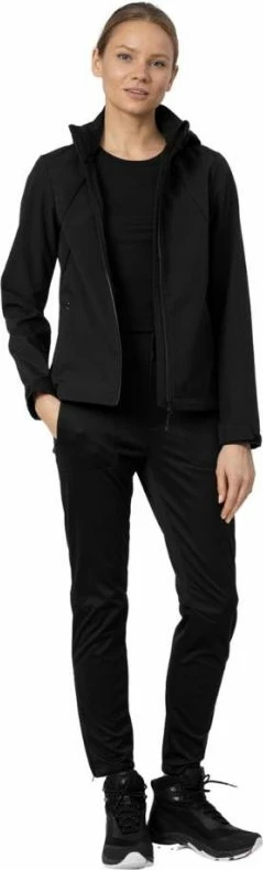 Jakne softshell për femra 4F, e zezë