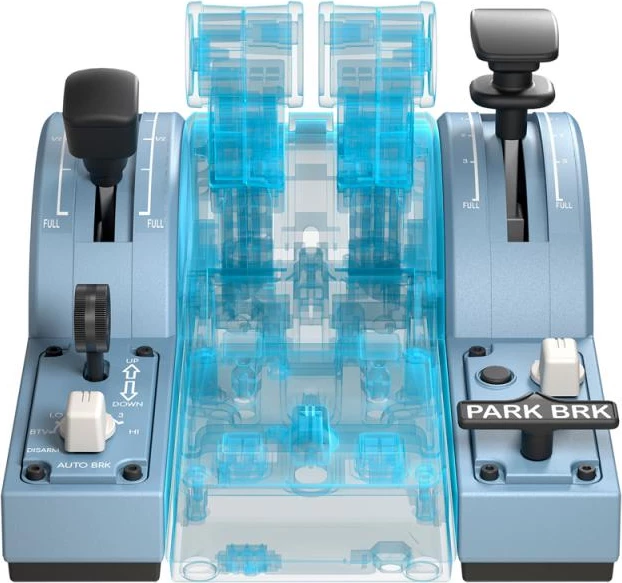 Modul shtesë throttle Thrustmaster TCA Quadrant Add-On Airbus Edition, 2 copë, blu