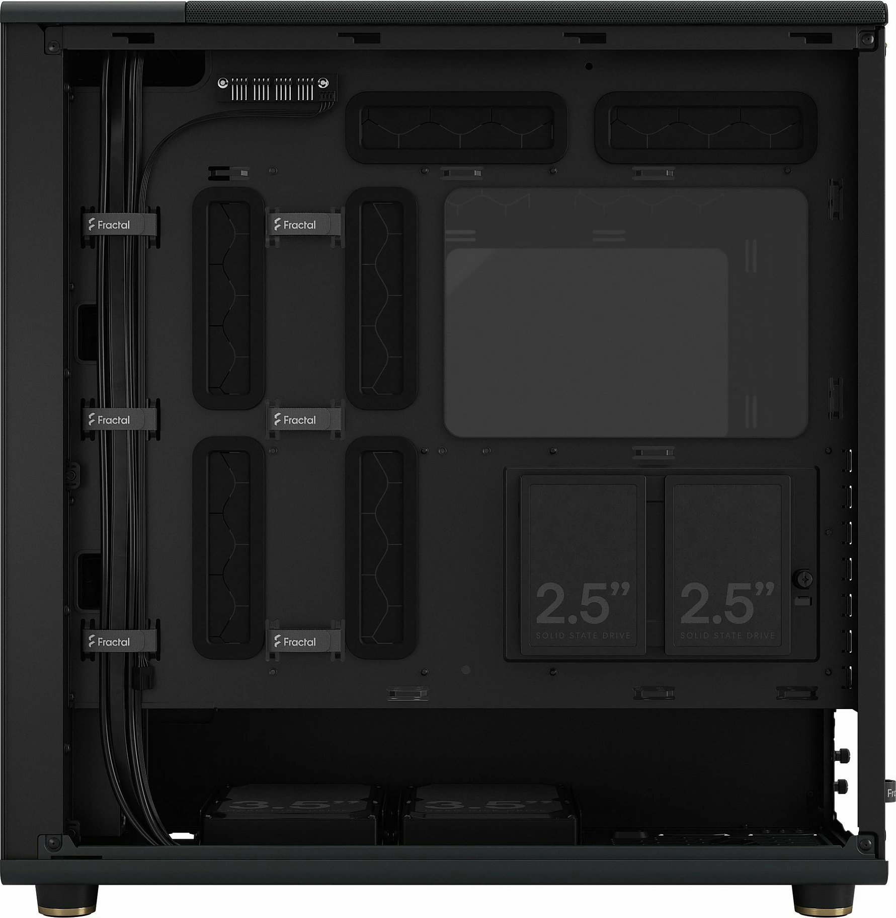 Kasë Fractal Design FD-C-NOR1X-02, Midi Tower, ATX, EATX, micro ATX, Micro-ITX, e zezë, qymyr