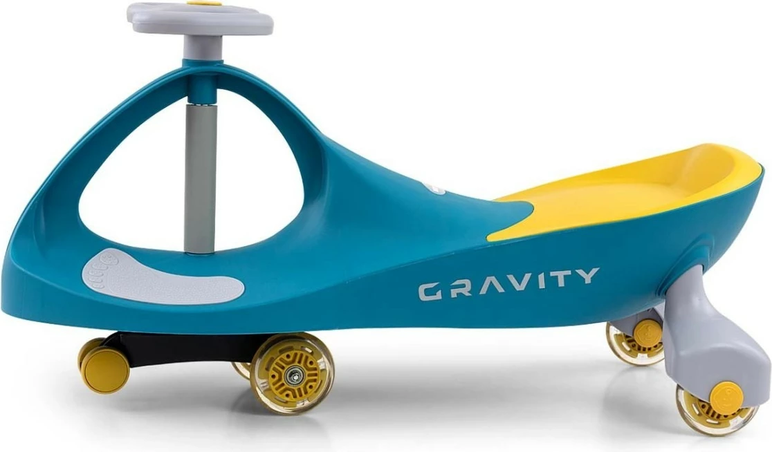 Lodër ride-on Milly Mally Gravity Gaiter, 4 rrota, Gjelbër/Verdhë