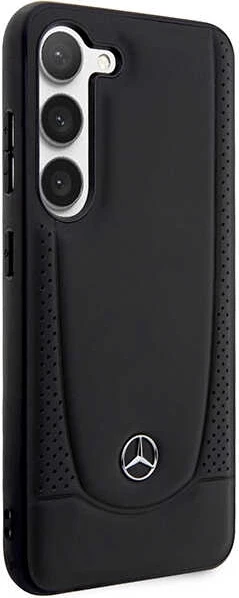 Mbështjellës Mercedes Leather Urban për Samsung Galaxy S23, i zi