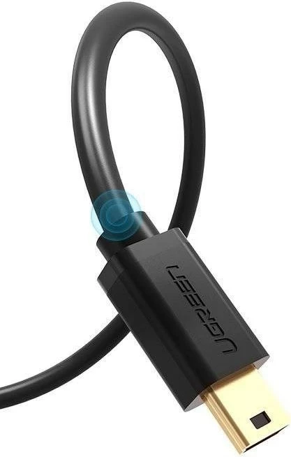 Kabllo USB UGREEN 10385, mini USB, 1.5m, E zezë