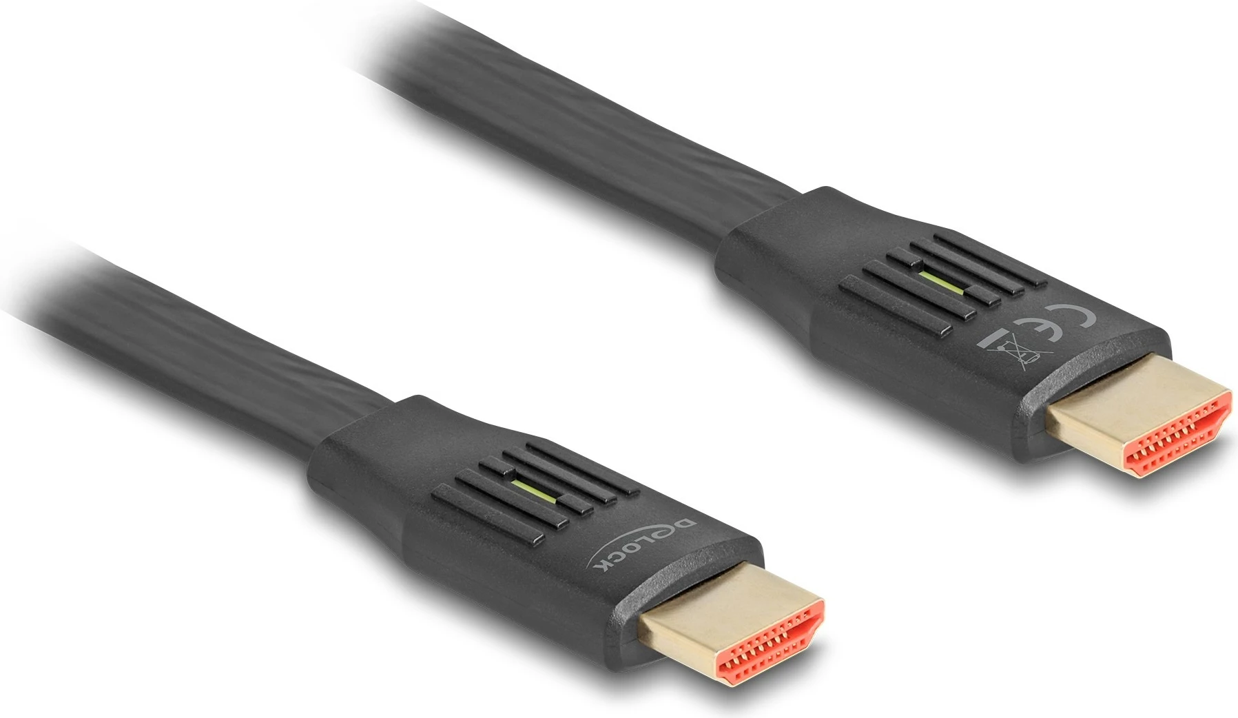 Kabllo HDMI DeLOCK High Speed 5m, 48 Gbps, 8K 60 Hz, e zezë