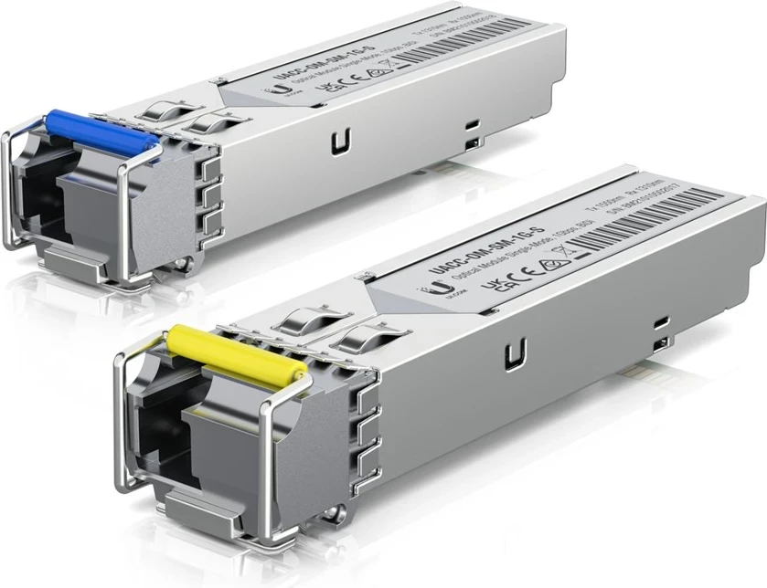 Modul transceiver Ubiquiti UACC-OM-SM-1G-S-2, Fiber optic, 1250 Mbit/s, SFP, Inoks, 2 copë